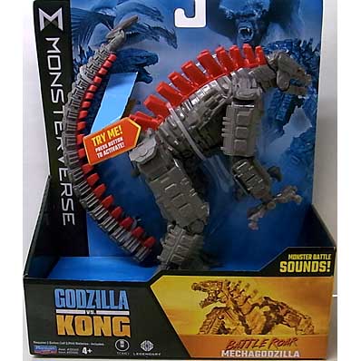 ワケアリ特価 PLAYMATES MONSTERVERSE 7インチアクションフィギュア GODZILLA VS. KONG BATTLE ROAR MECHAGODZILLA WITH SOUND