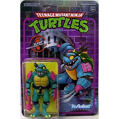 SUPER 7 REACTION FIGURES 3.75インチアクションフィギュア TEENAGE MUTANT NINJA TURTLES WAVE 4 SLASH