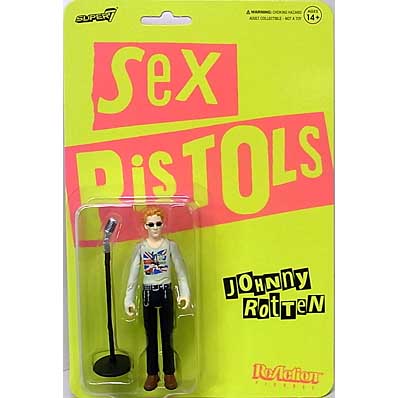 SUPER 7 REACTION FIGURES 3.75インチアクションフィギュア SEX PISTOLS WAVE 1 JOHNNY ROTTEN