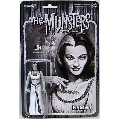 SUPER 7 REACTION FIGURES 3.75インチアクションフィギュア THE MUNSTERS WAVE 2 LILY [GRAYSCALE]
