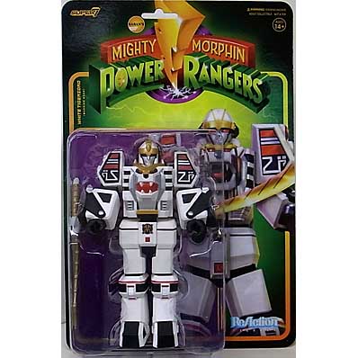 SUPER 7 REACTION FIGURES 6インチアクションフィギュア MIGHTY MORPHIN POWER RANGERS WAVE 4 WHITE TIGERZORD [WARRIOR MODE]