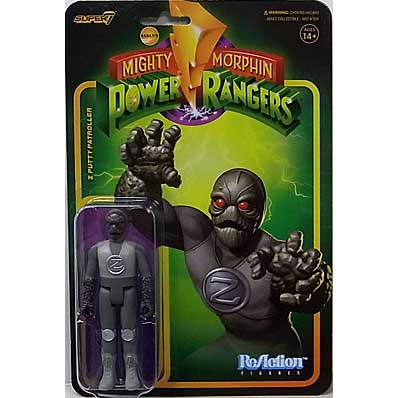 SUPER 7 REACTION FIGURES 3.75インチアクションフィギュア MIGHTY MORPHIN POWER RANGERS WAVE 4 Z PUTTY PATROLLER