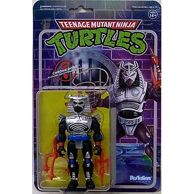 SUPER 7 REACTION FIGURES 3.75インチアクションフィギュア TEENAGE MUTANT NINJA TURTLES WAVE 6 CHROME DOME