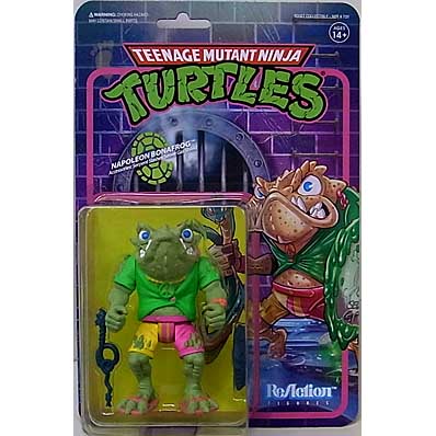 SUPER 7 REACTION FIGURES 3.75インチアクションフィギュア TEENAGE MUTANT NINJA TURTLES WAVE 6 NAPOLEON BONAFROG