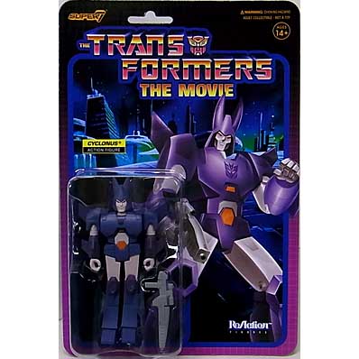 SUPER 7 REACTION FIGURES 3.75インチアクションフィギュア TRANSFORMERS WAVE 6 CYCLONUS