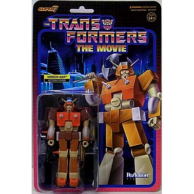 SUPER 7 REACTION FIGURES 3.75インチアクションフィギュア TRANSFORMERS WAVE 6 WRECK-GAR