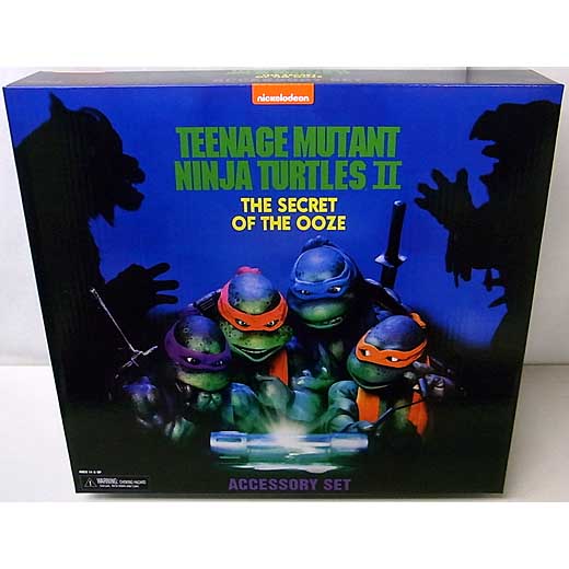 NECA TEENAGE MUTANT NINJA TURTLES II: SECRET OF THE OOZE ACCESSORY SET