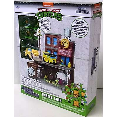 JADA TOYS NANO SCENE TEENAGE MUTANT NINJA TURTLES TURTLE LAIR DIORAMA