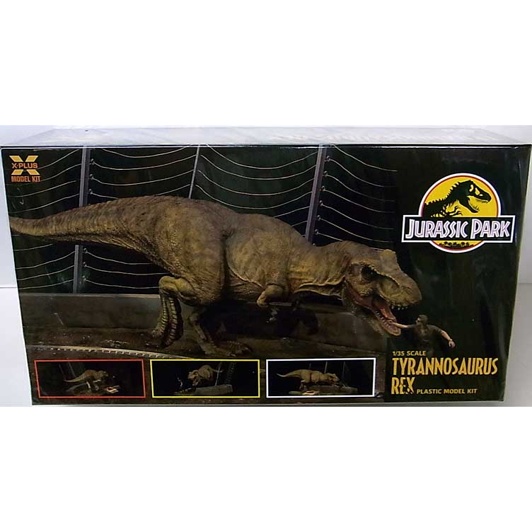 【一般流通版】 エクスプラス ジュラシック・パーク 1/35スケール ティラノサウルス・レックス プラスチック モデルキット