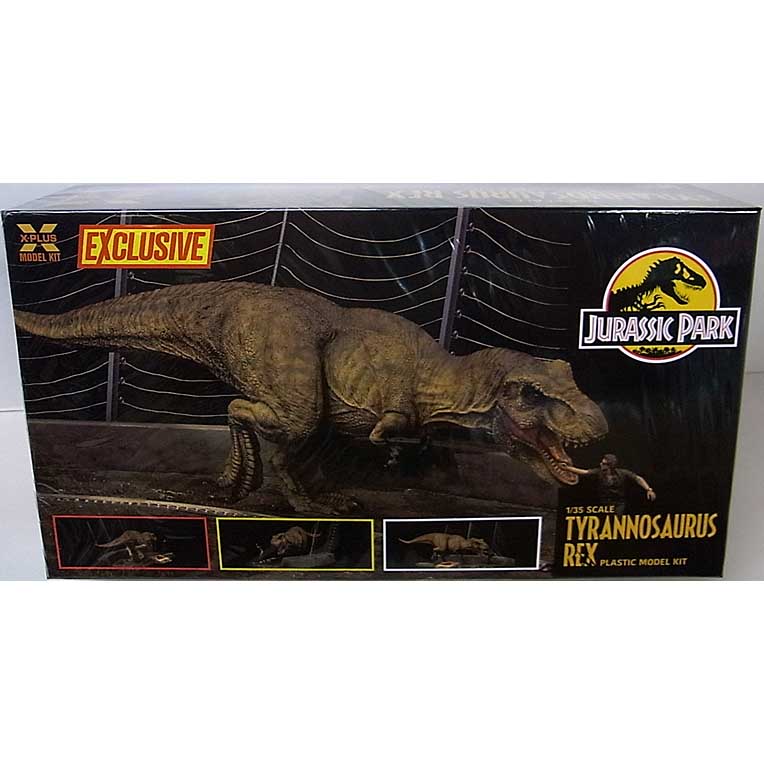 【限定版】 エクスプラス ジュラシック・パーク 1/35スケール ティラノサウルス・レックス プラスチック モデルキット