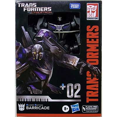 パッケージ傷み特価 HASBRO TRANSFORMERS STUDIO SERIES DELUXE CLASS GAMER EDITION BARRICADE #02