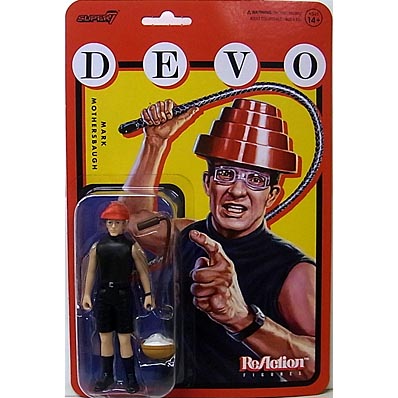 台紙傷み特価 SUPER 7 REACTION FIGURES 3.75インチアクションフィギュア DEVO WAVE 1 MARK MOTHERSBAUGH [WHIP IT]