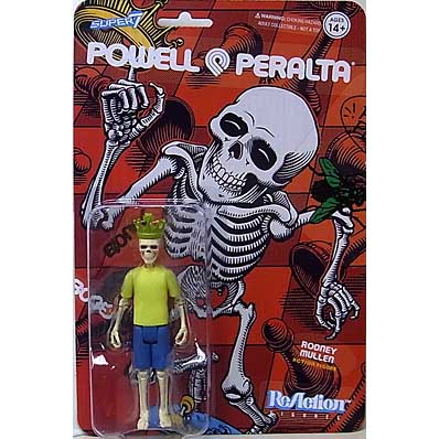 SUPER 7 REACTION FIGURES 3.75インチアクションフィギュア POWELL PERALTA WAVE 2 RODNEY MULLEN