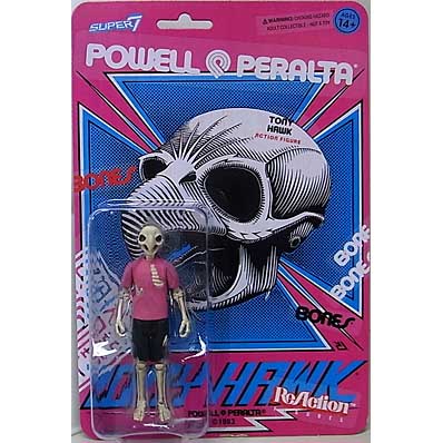 SUPER 7 REACTION FIGURES 3.75インチアクションフィギュア POWELL PERALTA WAVE 2 TONY HAWK