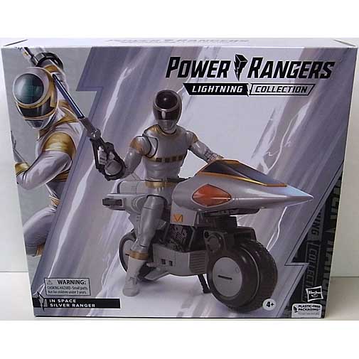HASBRO POWER RANGERS LIGHTNING COLLECTION 6インチアクションフィギュア IN SPACE SILVER RANGER WITH SILVER CYCLE