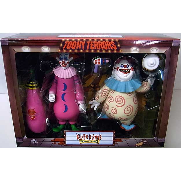 NECA TOONY TERRORS KILLER KLOWNS FROM OUTER SPACE SLIM & CHUBBY 2PACK