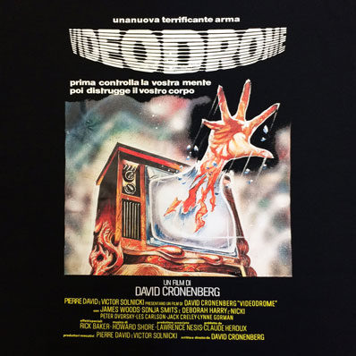 VIDEODROME / ヴィデオドローム / ITALIAN ALTERNATE POSTER / TV HAND / ATOM AGE INDUSTRIES