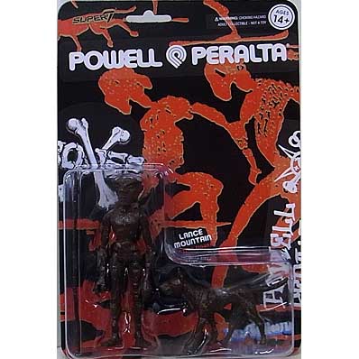 SUPER 7 REACTION FIGURES 3.75インチアクションフィギュア POWELL PERALTA WAVE 3 LANCE MOUNTAIN LAVA ROCK (RECOLOR)