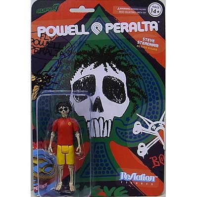 SUPER 7 REACTION FIGURES 3.75インチアクションフィギュア POWELL PERALTA WAVE 3 STEVE STEADHAM DEL MAR (RECOLOR)