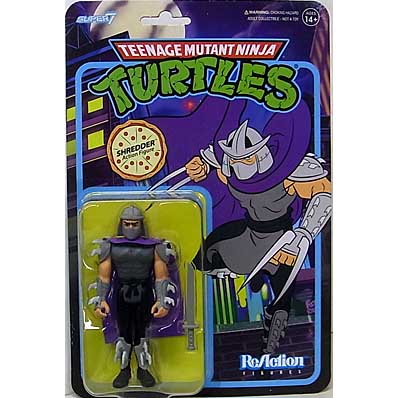 SUPER 7 REACTION FIGURES 3.75インチアクションフィギュア TEENAGE MUTANT NINJA TURTLES WAVE 8 SHREDDER [CARTOON]