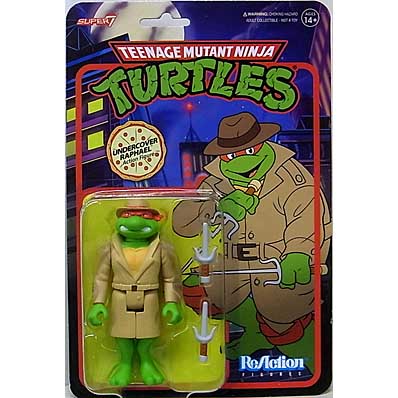 SUPER 7 REACTION FIGURES 3.75インチアクションフィギュア TEENAGE MUTANT NINJA TURTLES WAVE 8 UNDERCOVER RAPHAEL [CARTOON]