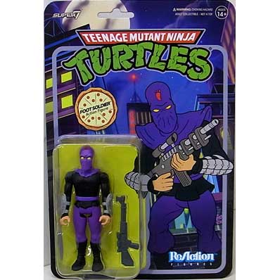 SUPER 7 REACTION FIGURES 3.75インチアクションフィギュア TEENAGE MUTANT NINJA TURTLES WAVE 8 FOOT SOLDIER [CARTOON]