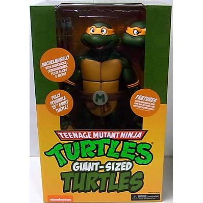 NECA TEENAGE MUTANT NINJA TURTLES CARTOON 1/4スケールアクションフィギュア GIANT-SIZE MICHELANGELO