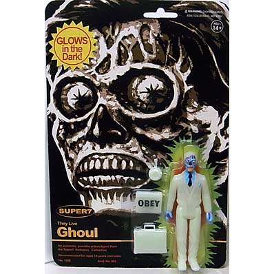 SUPER 7 REACTION FIGURES 3.75インチアクションフィギュア THEY LIVE MALE GHOUL [MONSTER GLOW]