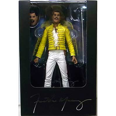 NECA FREDDIE MERCURY 7インチアクションフィギュア YELLOW JACKET 