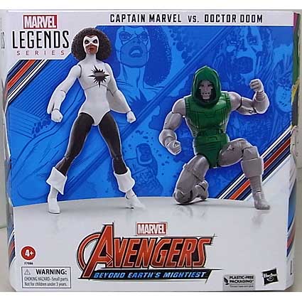 HASBRO MARVEL LEGENDS 2023 AVENGERS 60TH ANNIVERSARY CAPTAIN MARVEL VS. DOCTOR DOOM 2PACK