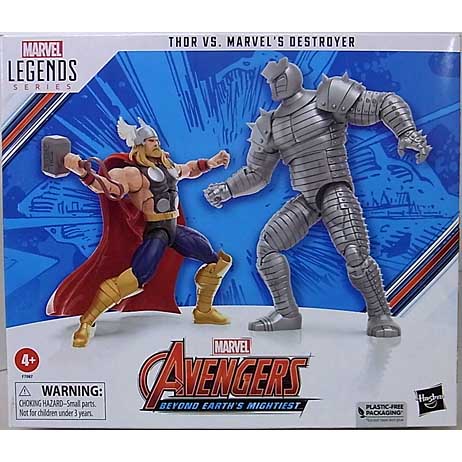 パッケージ破れ特価 HASBRO MARVEL LEGENDS 2023 AVENGERS 60TH ANNIVERSARY THOR VS. MARVEL'S DESTROYER 2PACK