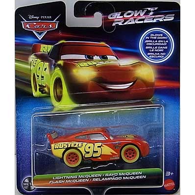 MATTEL CARS 2023 GLOW RACERS シングル LIGHTNING McQUEEN