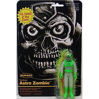 SUPER 7 REACTION FIGURES 3.75インチアクションフィギュア ASTRO ZOMBIES WAVE 4 (GLOW)