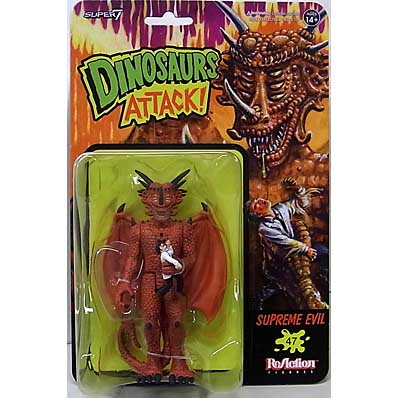 SUPER 7 REACTION FIGURES 3.75インチアクションフィギュア DINOSAURS ATTACK WAVE 1 SUPREME EVIL (RED)