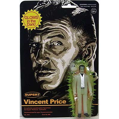 SUPER 7 REACTION FIGURES 3.75インチアクションフィギュア VINCENT PRICE (MONSTER GLOW)