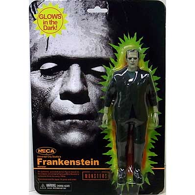 NECA UNIVERSAL MONSTERS 7インチアクションフィギュア GLOW IN THE DARK RETRO FRANKENSTEIN