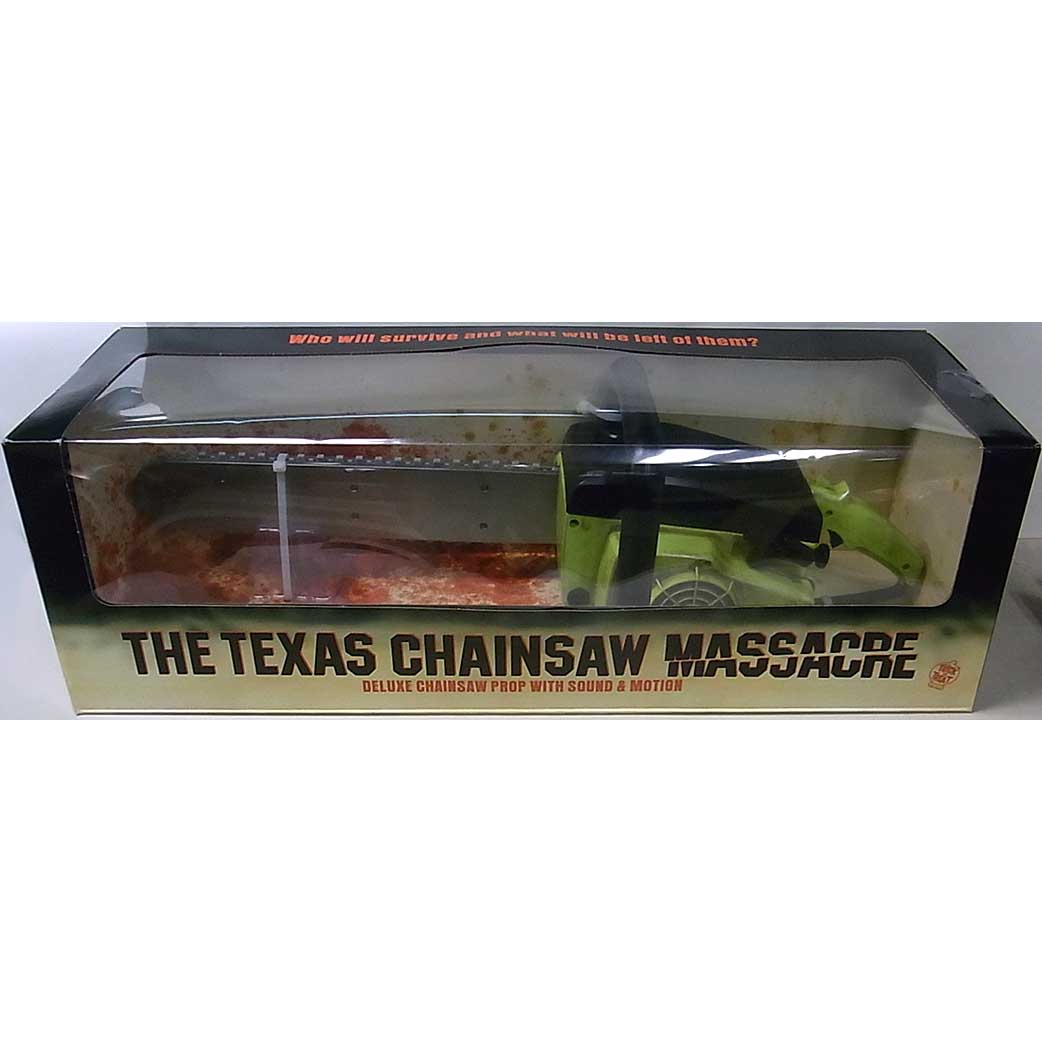 パッケージ傷み特価 TRICK OR TREAT STUDIOS THE TEXAS CHAINSAW MASSACRE (1974) CHAINSAW PROP WITH SOUND