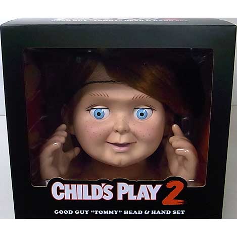 TRICK OR TREAT STUDIOS CHILD'S PLAY 2 ULTIMATE CHUCKY GOOD GUY “TOMMY” HEAD & HAND SET