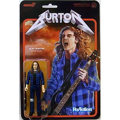 SUPER 7 REACTION FIGURES 3.75インチアクションフィギュア CLIFF BURTON (FLANNEL SHIRT)