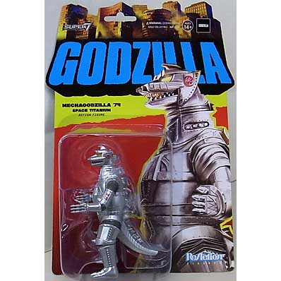 SUPER 7 REACTION FIGURES 3.75インチアクションフィギュア TOHO WAVE 3 MECHAGODZILLA '74 SPACE TITANIUM