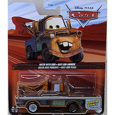 台紙傷み特価 MATTEL CARS 2023 シングル MATER WITH SIGN