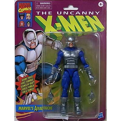 HASBRO MARVEL LEGENDS 2022 RETRO 6-INCH COLLECTION THE UNCANNY X-MEN MARVEL'S AVALANCHE