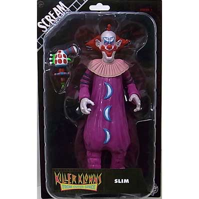 パッケージ傷み特価 TRICK OR TREAT STUDIOS SCREAM GREATS 8インチスケールフィギュア KILLER KLOWNS FROM OUTER SPACE SLIM