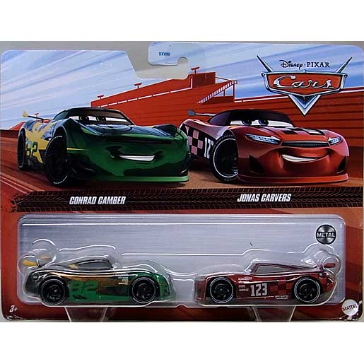 台紙傷み特価 MATTEL CARS 2023 2PACK CONRAD CAMBER & JONAS CARVERS