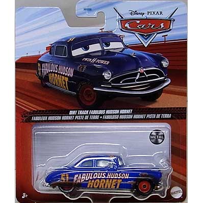 ブリスターワレ特価 MATTEL CARS 2023 シングル DIRT TRACK FABULOUS HUDSON HORNET