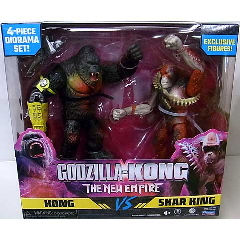 PLAYMATES GODZILLA x KONG: THE NEW EMPIRE 6インチベーシックアクションフィギュア KONG VS SKAR KING 2PACK