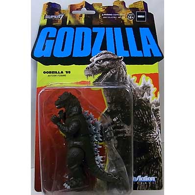 SUPER 7 REACTION FIGURES 3.75インチアクションフィギュア TOHO WAVE 5 GODZILLA '55 GRAYSCALE