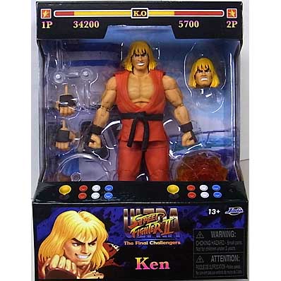 JADA TOYS ULTRA STREET FIGHTER II THE FINAL CHALLENGERS 6インチアクションフィギュア KEN