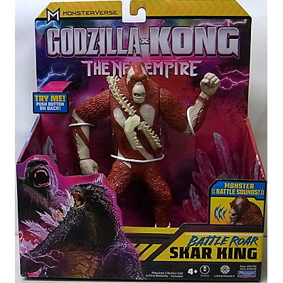 PLAYMATES GODZILLA x KONG: THE NEW EMPIRE 7インチアクションフィギュア BATTLE ROAR SKAR KING