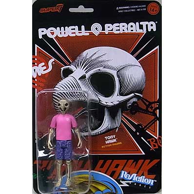 SUPER 7 REACTION FIGURES 3.75インチアクションフィギュア POWELL PERALTA WAVE 5 TONY HAWK (Mt. TRASHMORE '85)